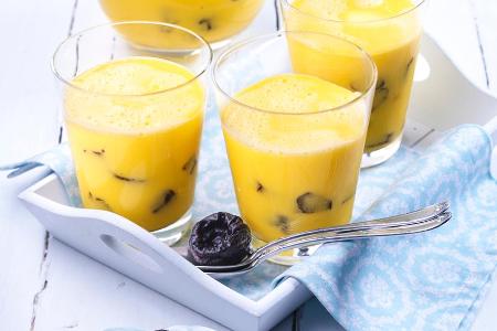 Auch lecker: Trockenpflaumen im Mango-Vanille Smoothie
