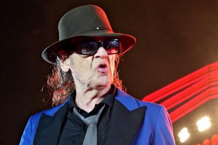 Udo Lindenberg wie er leibt und lebt: Der Musiker während eines Konzerts im Juni 2016 in Leipzig