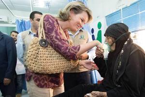 Königin Mathilde besucht syrische Flüchtlinge in Jordanien