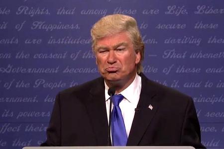 Perfekt getroffen: Alex Baldwin als Donald Trump