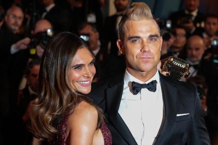 Robbie Williams und seine Frau Ayda Field auf der 