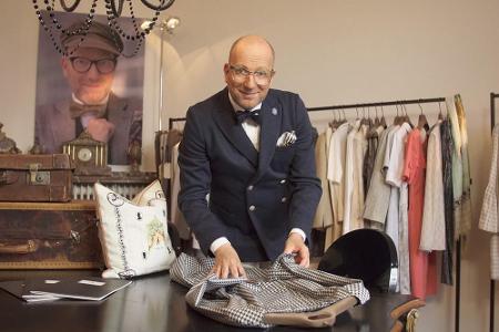 Thomas Rath in seiner zur Boutique umfunktionierten Suite
