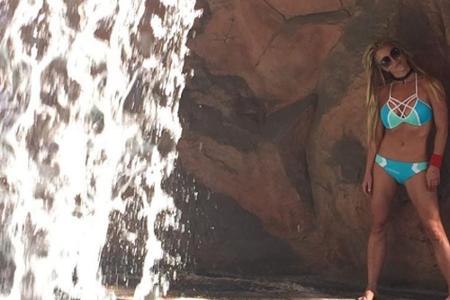Britney Spears braucht Abkühlung in Las Vegas. 