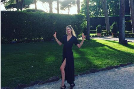 Victorias-Secret-Engel Doutzen Krous schnuppert ein bisschen italienisches Lebensgefühl.