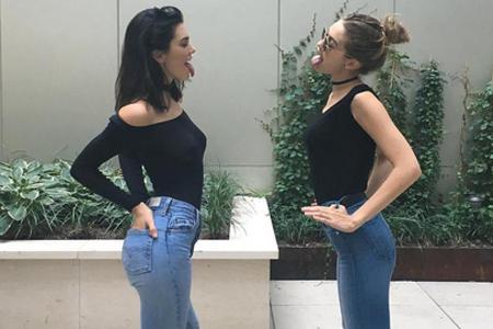 Gleich, aber doch verschieden: Kendall Jenner und Gigi Hadid lieben den Twinning-Look