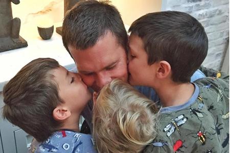 Model Gisele Bündchen (35) feierte ihre Familie mit einem süßen Foto von ihrem Ehemann, Football-Star Tom Brady (38), der vo...