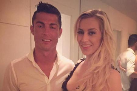 Verena Kerth und Fußball-Europameister Cristiano Ronaldo Verena Kerth und Fußball-Europameister Cristiano Ronaldo