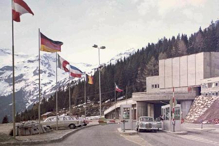 Die alte Baustelle der Felbertauernstraße in den 60er Jahren