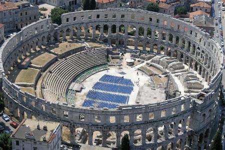 In der antiken Arena in Pula finden in diesem Sommer viele Veranstaltungen statt