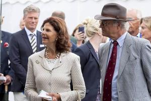 Königin Silvia und König Carl Gustaf zu Gast beim Aachener Reitturnier