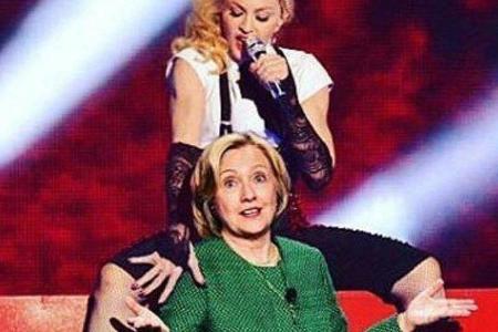 Madonna steht auf Hillary Clinton