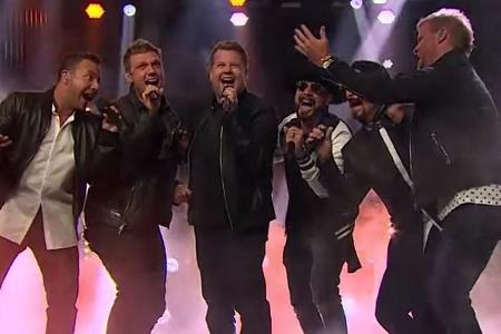 James Corden performte mit den Backstreet Boys in seiner Show