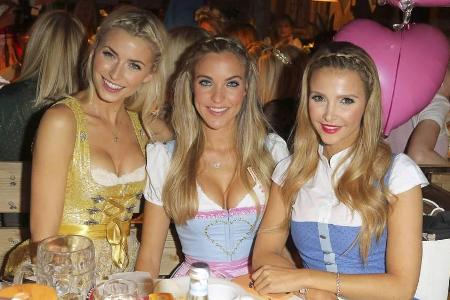 Strahlende Gesichter: Damit auch Sie wie Model Lena Gercke und ihre Freundinnen den Wiesn-Besuch in vollen Zügen genießen kö...