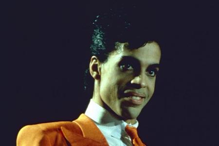 Prince während eines Konzerts in den späten 80er-Jahren