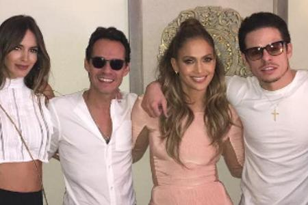 Shannon De Lima Muniz, Marc Anthony, Jennifer Lopez und Casper Smart in Las Vegas Shannon De Lima Muniz, Marc Anthony, Jennifer Lopez und Casper Smart in Las Vegas