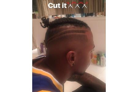 Jerome Boateng postete dieses Foto seiner neuen Frisur auf Instagram