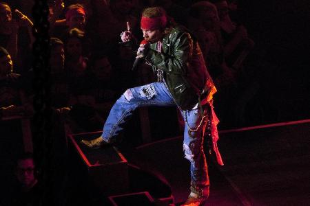 Wird mit Guns N' Roses wieder die großen Arenen in Europa rocken: Axl Rose Wird mit Guns N' Roses wieder die großen Arenen in Europa rocken: Axl Rose