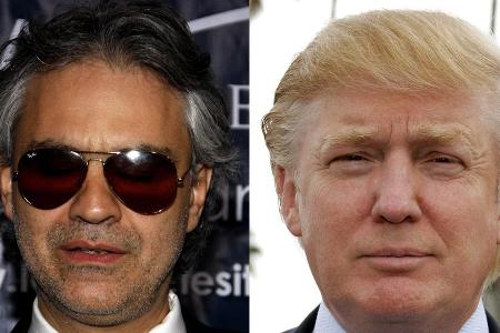 Donald Trump (r.) ist ein Fan von Andrea Bocelli