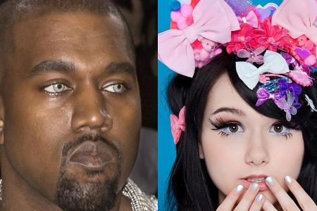 Beide erlebten 2016 einen Flop: Kanye West und Jamie-Lee Kriewitz