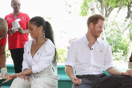 Prinz Harry und Rihanna beim gemeinsamen Aids-Test auf Barbados