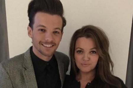 Das Abschiedsfoto: Louis Tomlinson und seine Mutter Joannah im Februar 2016 Das Abschiedsfoto: Louis Tomlinson und seine Mutter Joannah im Februar 2016