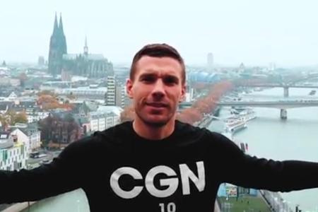 Lukas Podolski gemeinsam mit seiner großen Liebe: Köln Lukas Podolski gemeinsam mit seiner großen Liebe: Köln
