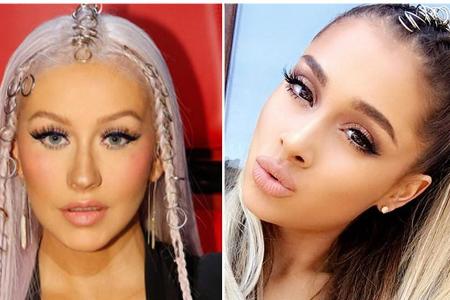 Zopf mal anders: Christina Aguilera und Ariana Grade tragen Piercings in den Haaren
