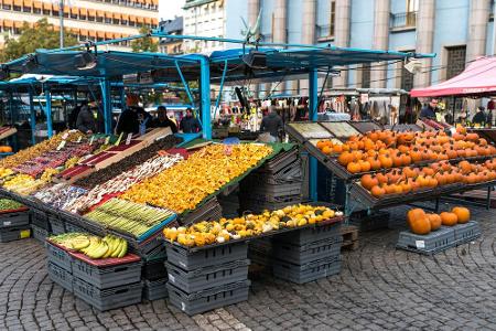 Hötorgshallen, Stockholm (Schweden): Im Zentrum der schwedischen Hauptstadt befindet sich - direkt vor dem namensgebenden Ge...