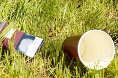 Abfall liegen lassen: Generell sollte der Gang zum Müll selbstverständlich sein. Denn herumliegende Plastiktüten und Essensr...