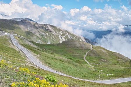 Der Col d'Agnel: Immerhin 2.746 Meter hoch ist dieser Verbindungspass zwischen Frankreich und der Schweiz. Auffällig oft sin...