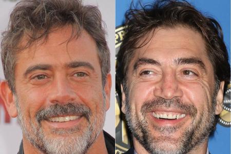 Das Paradebeispiel unter den Promi-Zwillingen: Jeffrey Dean Morgan (li.) und Javier Bardem. Der Serienstar und der Oscar-Pre...