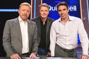 Comeback der Rivalen: Boris Becker und Michael Stich im TV-Doppel