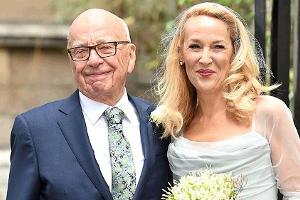 Rupert Murdoch und Jerry Hall: Strahlendes Hochzeitspaar in London
