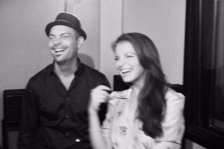 Yvonne Catterfeld stand gemeinsam mit Roger Cicero im Studio