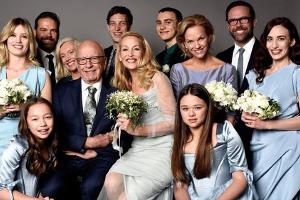 Jerry Hall und Rupert Murdoch: Foto von glücklicher Großfamilie