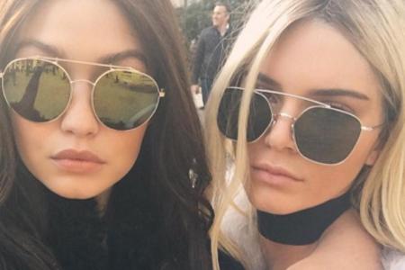 Neue Haarfarben für Gigi Hadid (li.) und Kendall Jenner