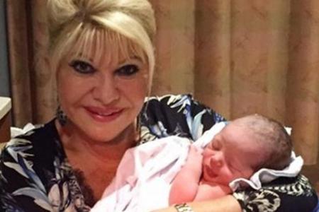 Ivana Trump freut sich sichtlich über ihren neuen Enkel Ivana Trump freut sich sichtlich über ihren neuen Enkel