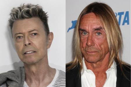 David Bowie (l.) und Iggy Pop lebten vor 40 Jahren in einer WG David Bowie (l.) und Iggy Pop lebten vor 40 Jahren in einer WG