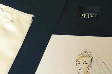 Das Brautkleid von Iggy Azalea wird von Giorgio Armani entworfen