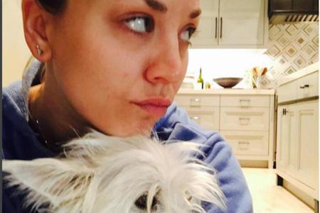 Kaley Cuoco adoptierte Chester erst vor wenigen Monaten Kaley Cuoco adoptierte Chester erst vor wenigen Monaten