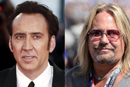 Nicolas Cage (l.) und Vince Neil hatten eine öffentliche Auseinandersetzung Nicolas Cage (l.) und Vince Neil hatten eine öffentliche Auseinandersetzung