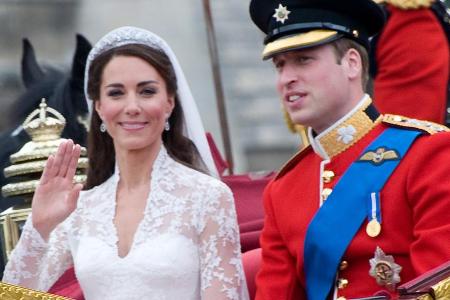 William und Kate bei ihrer Märchenhochzeit in London