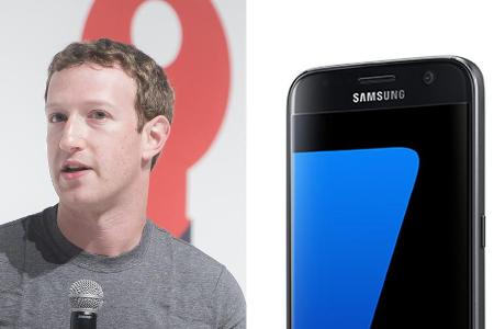 Überraschte die Anwesenden bei der Samsung-S7-Vorstellung: Mark Zuckerberg