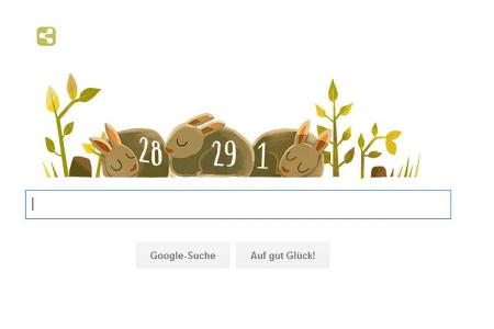 Ein Google Doodle zum 29. Februar Ein Google Doodle zum 29. Februar
