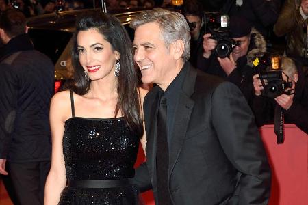 Auf dem roten Teppich vor der Gala: Amal und George Clooney