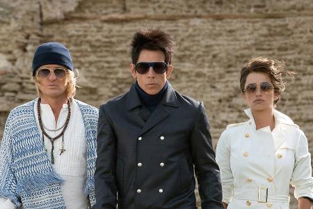 Die Models Derek Zoolander (Ben Stiller, Mitte), Hansel (Owen Wilson) und Fashion-Polizistin Valentina (Penélope Cruz) müsse... Die Models Derek Zoolander (Ben Stiller, Mitte), Hansel (Owen Wilson) und Fashion-Polizistin Valentina (Penélope Cruz) müsse...