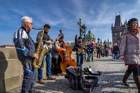 Ein weiteres Merkmal der Stadt sind die zahlreichen Straßenmusiker.