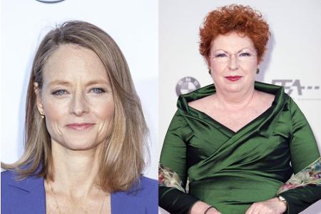 Schon seit den 70er-Jahren ist die Berliner Schauspielerin Hansi Jochmann (re.) die Stimme von Jodie Foster. So bekommt man ...