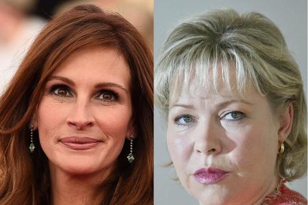 Daniela Hoffmann (re.) ist eine deutsche Theater- und TV-Schauspielerin - und die Stimme von Julia Roberts. Auch für Jamie L...