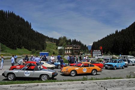 Oldtimer unter Seinesgleichen: Der 914/4 bei der Kitzbüheler Alpenrallye